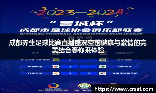 成都养生足球比赛直播盛况空前健康与激情的完美结合等你来体验