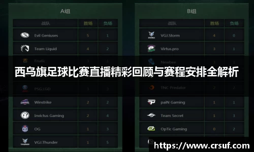 西乌旗足球比赛直播精彩回顾与赛程安排全解析